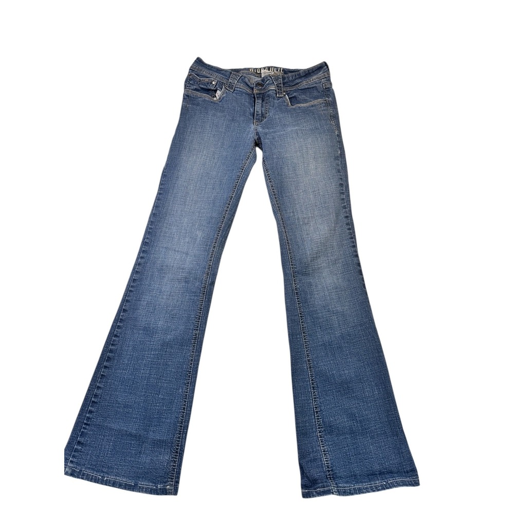 HYDRAULIC‎ Womens Jeans Long 11 12 Bootcut Liberty Style 3307 Medium Wash Y2K